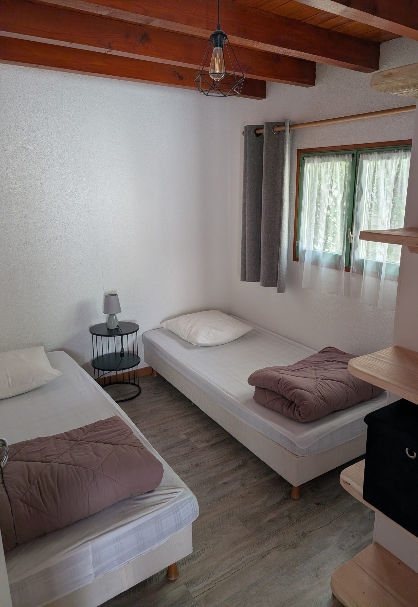 Zimmer mit 2 Einzelbetten, Chalet Camping Ariège Evasion